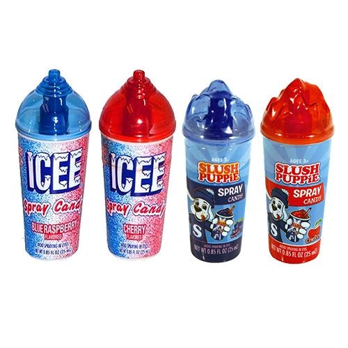 All City Candy ICEE or Slush Puppie Spray Candy .85 fl. oz. Liquid & Spray Candy Koko's Confectionery & Novelty For fresh candy and great service, visit www.allcitycandy.com