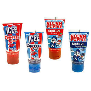 All City Candy ICEE or Slush Puppie Squeeze Candy - 2.1-oz. Tube Novelty Koko's Confectionery & Novelty 1 Bottle For fresh candy and great service, visit www.allcitycandy.com