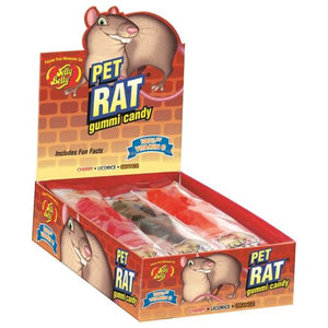 All City Candy Jelly Belly Pet Rat Gummi Candy 3 oz. Novelty Jelly Belly Case of 12 For fresh candy and great service, visit www.allcitycandy.com