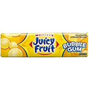 All City Candy Juicy Fruit Bubble Gum Original Flavor - 5 Piece Pack Gum/Bubble Gum Wrigley 1 Pack For fresh candy and great service, visit www.allcitycandy.com