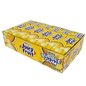All City Candy Juicy Fruit Bubble Gum Original Flavor - 5 Piece Pack Gum/Bubble Gum Wrigley 18 Pack Case For fresh candy and great service, visit www.allcitycandy.com