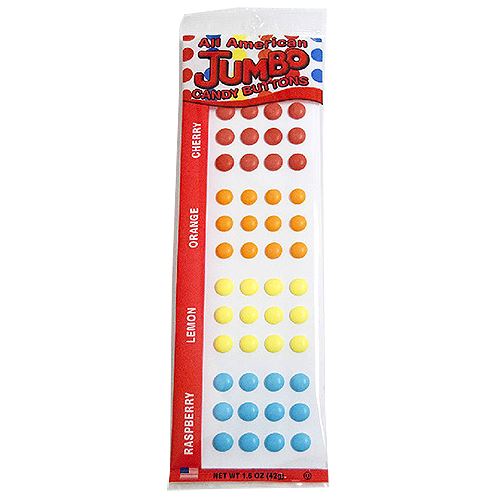 Large Candy Buttons All American Jumbo Candy Buttons - 1.5-oz. Pack - All City Candy