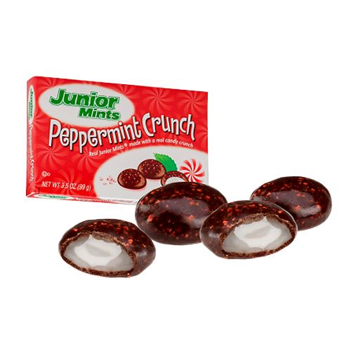 All City Candy Junior Mints Peppermint Crunch - 3.5-oz. Theater Box Theater Boxes Tootsie Roll Industries For fresh candy and great service, visit www.allcitycandy.com