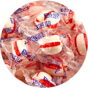 All City Candy King Leo Soft Peppermint Puffs - 5 LB Bulk Bag Bulk Wrapped Quality Candy Company For fresh candy and great service, visit www.allcitycandy.com
