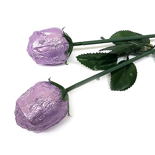 All City Candy Lavender Foiled Belgian Chocolate Color Splash Roses Chocolate Albert's Candy 1 Piece For fresh candy and great service, visit www.allcitycandy.com