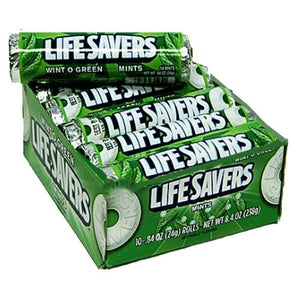 All City Candy Life Savers Mints Wint O Green - .84-oz. Roll Mints Wrigley Case of 20 For fresh candy and great service, visit www.allcitycandy.com