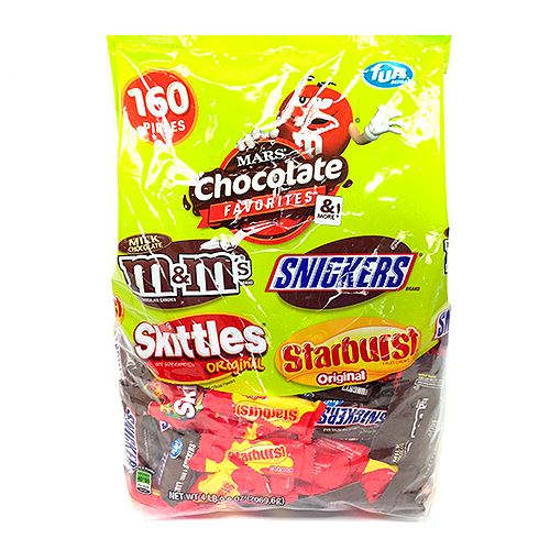 All City Candy Mars Chocolate Favorites & More Fun Size Variety - Bag of 160 Halloween Mars For fresh candy and great service, visit www.allcitycandy.com
