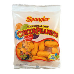 Marshmallow Circus Peanuts Candy - 5-oz. Bag - All City Candy