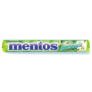 All City Candy Mentos Green Apple Chewy Mints - 1.32-oz. Roll Mints Perfetti Van Melle 1 Roll For fresh candy and great service, visit www.allcitycandy.com