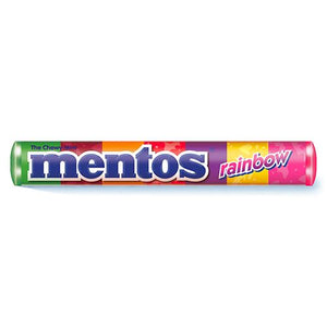 All City Candy Mentos Rainbow Chewy Mints 1.32-oz. Roll Mints Perfetti Van Melle 1 Roll For fresh candy and great service, visit www.allcitycandy.com