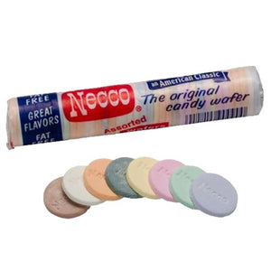 All City Candy Necco Wafers Assorted Flavors - 2-oz. Roll 1 Roll Hard Necco For fresh candy and great service, visit www.allcitycandy.com