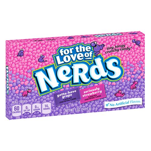 All City Candy Nerds Grape and Strawberry Candy - 5-oz. Theater Box Theater Boxes Nestle 1 Theater Box For fresh candy and great service, visit www.allcitycandy.com