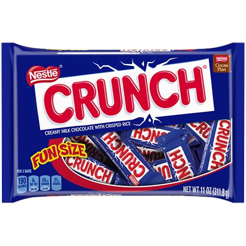 All City Candy Nestle Crunch Fun Size Candy Bars - 11-oz. Bag Candy Bars Nestle Default Title For fresh candy and great service, visit www.allcitycandy.com
