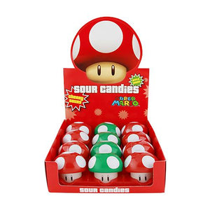 All City Candy Nintendo Mushroom Sours Candy - 1-oz. Tin Case of 12 Novelty Boston America For fresh candy and great service, visit www.allcitycandy.com