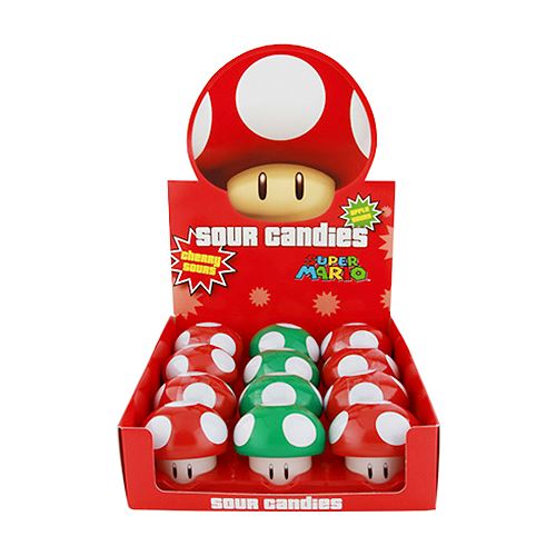 All City Candy Nintendo Mushroom Sours Candy - 1-oz. Tin 1 Tin Novelty Boston America For fresh candy and great service, visit www.allcitycandy.com