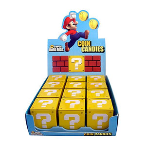 All City Candy Nintendo Question Mark Box Coin Candies - 1.2-oz. Tin Case of 12 Novelty Boston America For fresh candy and great service, visit www.allcitycandy.com