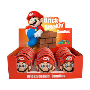 All City Candy Nintendo Super Mario Brick Breakin' Candies - .8-oz. Tin Novelty Boston America Case of 18 For fresh candy and great service, visit www.allcitycandy.com