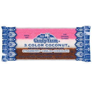 Old Fashioned Neapolitan Coconut Slice 1.65 Oz. - All City Candy