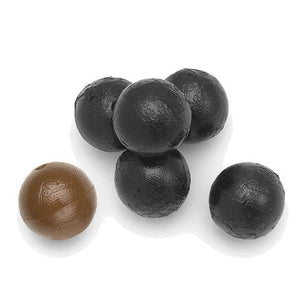 All City Candy Palmer Black Foiled Caramel Filled Chocolate Balls - 3 LB Bulk Bag Bulk Wrapped R.M. Palmer Company For fresh candy and great service, visit www.allcitycandy.com