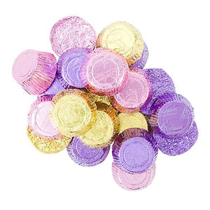 All City Candy Palmer Mini Chocolate Peanut Butter Cups in Spring Foil Wrappers - 3 LB Bulk Bag Easter R.M. Palmer Company For fresh candy and great service, visit www.allcitycandy.com