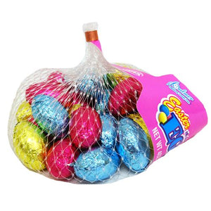 All City Candy Palmer Pastel Foiled Chocolate Eggs - 4-oz. Mesh Bag Easter R.M. Palmer Company 1 Bag For fresh candy and great service, visit www.allcitycandy.com