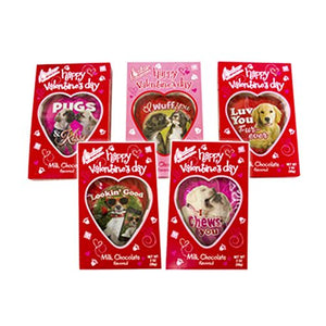 All City Candy Palmer Puppy Love Milk Chocolate Heart 2 oz. Valentine's Day R.M. Palmer Company For fresh candy and great service, visit www.allcitycandy.com