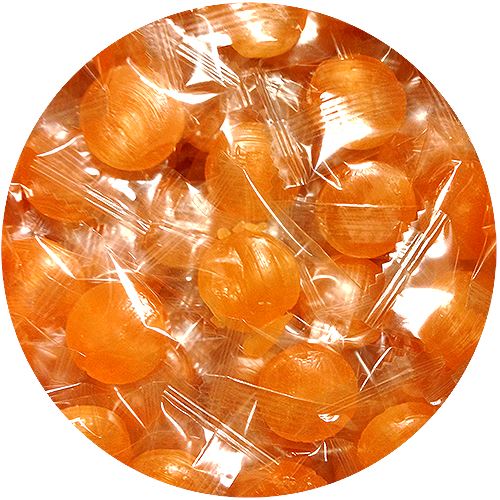 Atkinson's Peach Buttons Hard Candy - 3 LB Bulk Bag - All City Candy