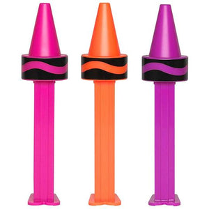 All City Candy PEZ Crayola Candy Dispenser - 1-Piece Blister Pack Novelty PEZ Candy For fresh candy and great service, visit www.allcitycandy.com