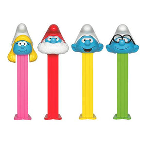 All City Candy PEZ Smurfs Collection Candy Dispenser - 1-Piece Blister Pack Novelty PEZ Candy For fresh candy and great service, visit www.allcitycandy.com