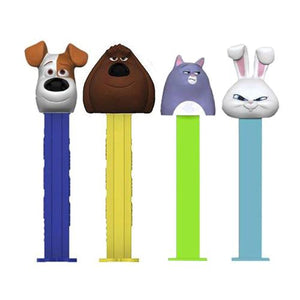 All City Candy PEZ The Secret Life of Pets Collection Candy Dispenser - 1-Piece Blister Pack Novelty PEZ Candy For fresh candy and great service, visit www.allcitycandy.com