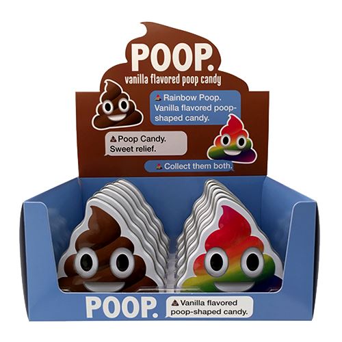 All City Candy POOP Emoji Candy Tin 1 oz. 1 Tin Novelty Boston America For fresh candy and great service, visit www.allcitycandy.com
