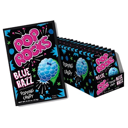 All City Candy Pop Rocks Blue Razz Popping Candy - .33-oz. Package Novelty Pop Rocks (Zeta Espacial SA) 1 Package For fresh candy and great service, visit www.allcitycandy.com