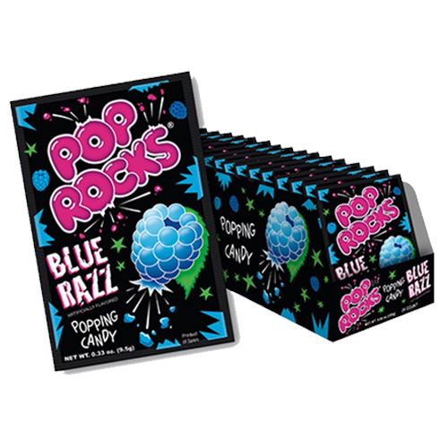 Pop Rocks Blue Razz Popping Candy - .33-oz. Package - All City Candy