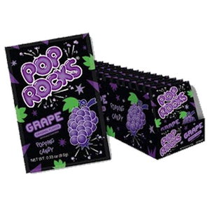 All City Candy Pop Rocks Grape Popping Candy - .33-oz. Package Novelty Pop Rocks (Zeta Espacial SA) Case of 24 For fresh candy and great service, visit www.allcitycandy.com