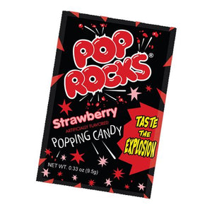 All City Candy Pop Rocks Strawberry Popping Candy - .33-oz. Package Novelty Pop Rocks (Zeta Espacial SA) 1 Package For fresh candy and great service, visit www.allcitycandy.com