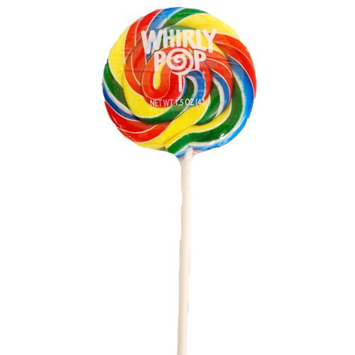 All City Candy Rainbow Whirly Pops Lollipops & Suckers Adams & Brooks Case of 24 3-inch For fresh candy and great service, visit www.allcitycandy.com