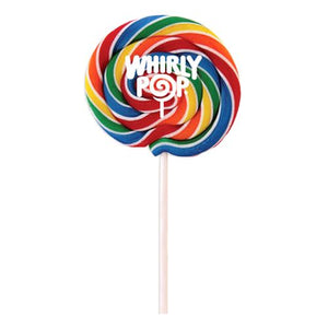 All City Candy Rainbow Whirly Pops Lollipops & Suckers Adams & Brooks 4-inch For fresh candy and great service, visit www.allcitycandy.com
