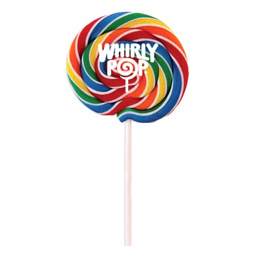 All City Candy Rainbow Whirly Pops Lollipops & Suckers Adams & Brooks Case of 24 3-inch For fresh candy and great service, visit www.allcitycandy.com