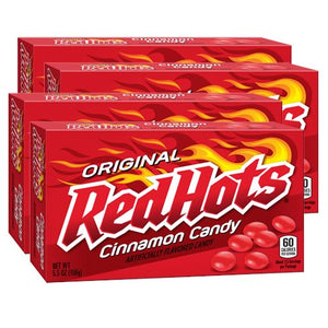 All City Candy Red Hots Original Cinnamon Candy - 5.5-oz. Theater Box Theater Boxes Ferrara Candy Company Case of 12 For fresh candy and great service, visit www.allcitycandy.com
