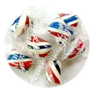 All City Candy Red, White & Blue Mint Twists Hard Candy - 3 LB Bulk Bag Bulk Wrapped Atkinson's Candy For fresh candy and great service, visit www.allcitycandy.com