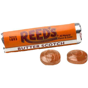 All City Candy Reeds Butterscotch Hard Candy - 1.01-oz. Roll Hard Iconic Candy 1 Roll For fresh candy and great service, visit www.allcitycandy.com