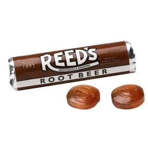 All City Candy Reeds Root Beer Hard Candy - 1.01-oz. Roll Hard Iconic Candy 1 Roll For fresh candy and great service, visit www.allcitycandy.com