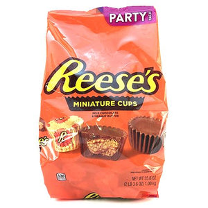 All City Candy Reese's Peanut Butter Cups Minis Party Pack - 35.6-oz. Bag Candy Bars Hershey's For fresh candy and great service, visit www.allcitycandy.com