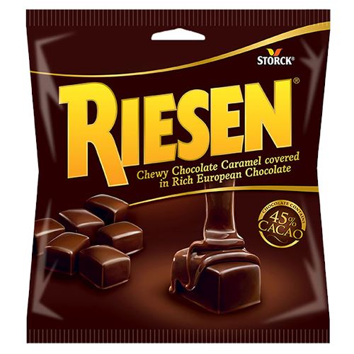 All City Candy Riesen Chocolate Covered Chocolate Caramel Candy - 2.65-oz. Bag Chocolate Storck For fresh candy and great service, visit www.allcitycandy.com