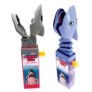 All City Candy Shark Bite with Lollipop Candy Toy Novelty Kidsmania 1 Piece For fresh candy and great service, visit www.allcitycandy.com