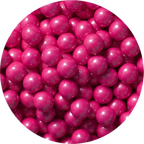 All City Candy Shimmer Bright Pink Sixlets Chocolate Candies - 2 LB Bulk Bag Bulk Unwrapped SweetWorks For fresh candy and great service, visit www.allcitycandy.com