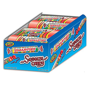 All City Candy Smarties Squeeze Candy - 2.25 oz. Tube Novelty Ford Gum & Machine Company Case of 12 For fresh candy and great service, visit www.allcitycandy.com