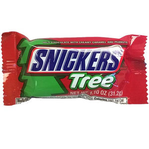 All City Candy Snickers Christmas Tree Candy Bar - 1.1 oz. Christmas Mars Chocolate For fresh candy and great service, visit www.allcitycandy.com
