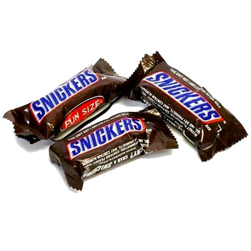 All City Candy Snickers Fun Size Candy Bars - 3 LB Bulk Bag Bulk Wrapped Mars Chocolate For fresh candy and great service, visit www.allcitycandy.com