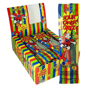 All City Candy Sour Power Sortz Assorted Flavor Candy Straws 1.75 oz. Sour Dorval Trading Case of 24 For fresh candy and great service, visit www.allcitycandy.com